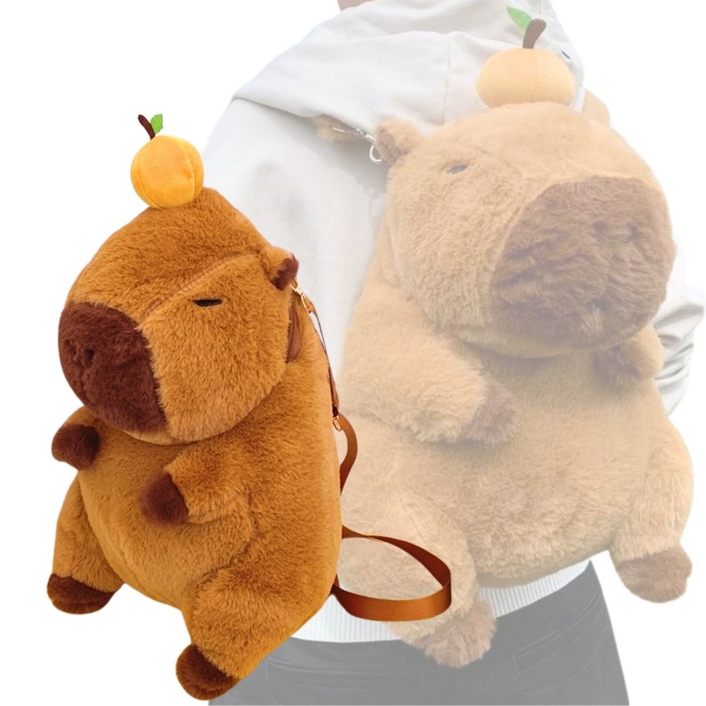 Pluszový batoh Kapibara 35 cm - Ideálny na školu aj predškôlku!